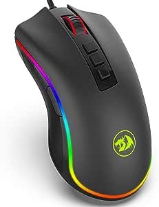 Mouse Gamer Redragon Cobra M711 RGB (10000 DPI/Pixart PMW3325) - Preto