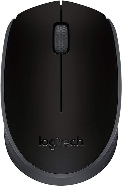 Mouse sem fio Logitech M170 com Design Ambidestro Compacto, Conexão USB e Pilha Inclusa - Preto