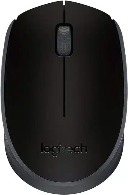 Mouse sem fio Logitech M170 com Design Ambidestro Compacto, Conexão USB e Pilha Inclusa - Preto