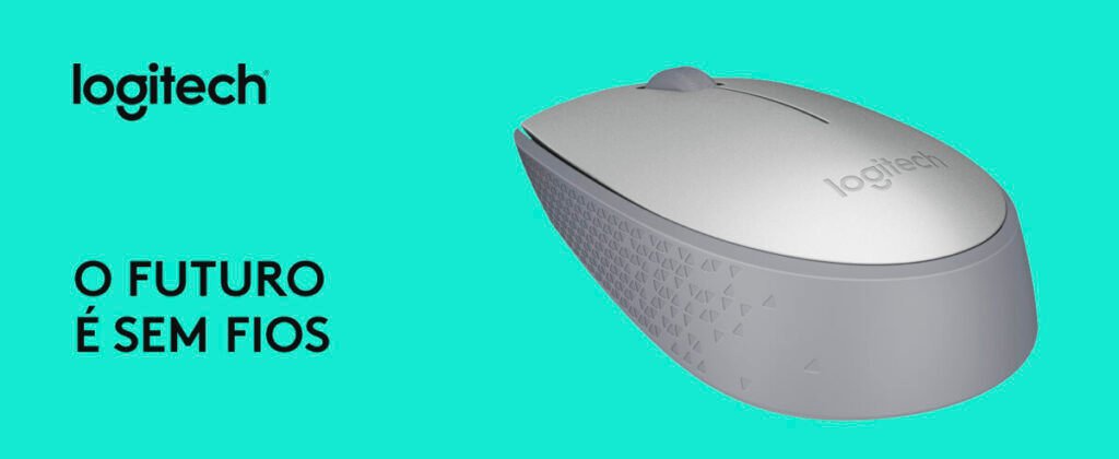 Mouse sem fio Logitech M170 com Design Ambidestro Compacto