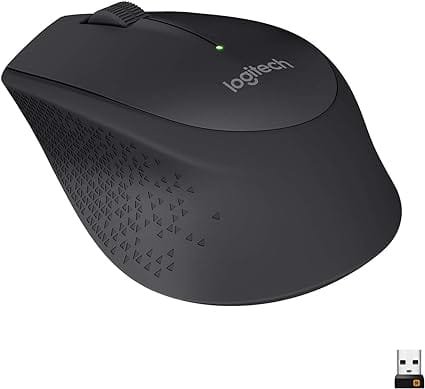 Logitech, M280, 910-004284, Mouse sem fio com Conexão USB e Pilha Inclusa, Preto