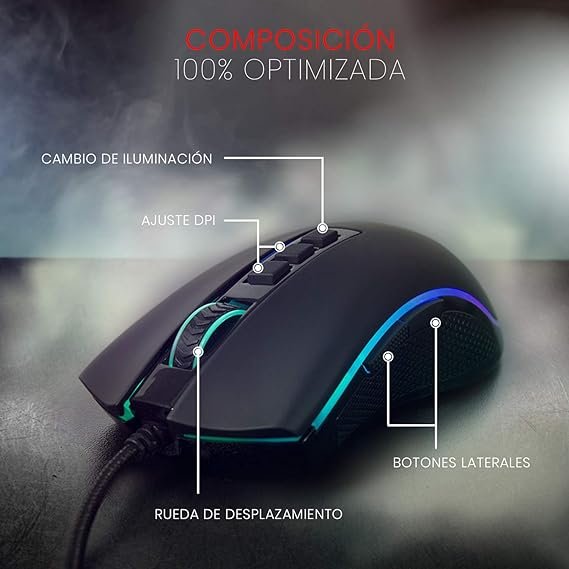 Mouse Gamer Redragon M711