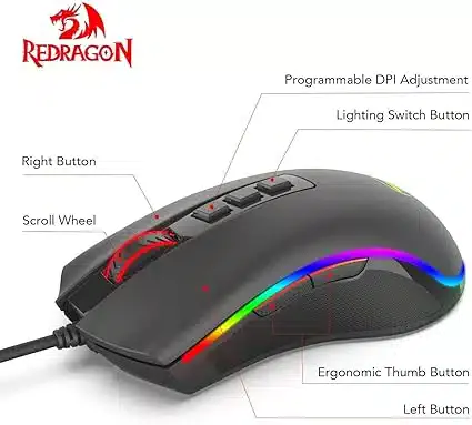 Características Principais do Redragon Cobra