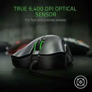 Mouse Gamer Razer DeathAdder Essential: Sensor Optico 6400 DPI