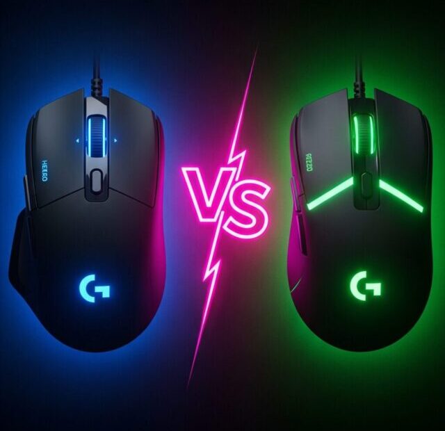 cropped Mouse Logitech G403 vs G203